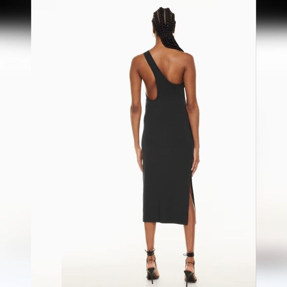 Aritzia Wilfred One-Shoulder Midi Knit Dress Red Size S - Picture 12 of 12